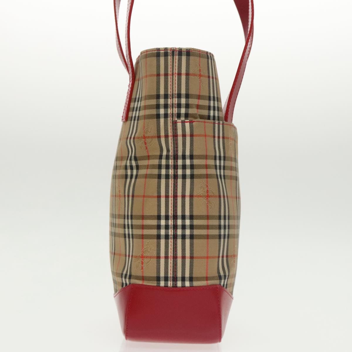 Burberry Nova Check Beige Canvas Tote Bag (Pre-Owned) Size ONE SIZE - 3 Thumbnail