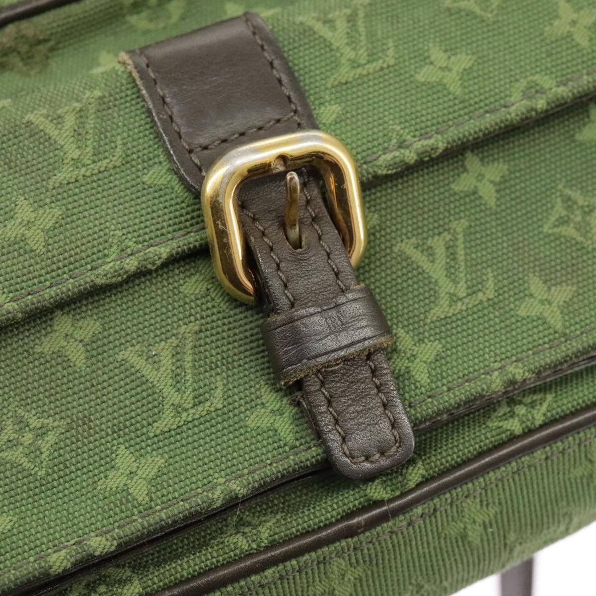 Louis Vuitton Juliette Khaki Canvas Shoulder Bag (Pre-Owned) Size ONE SIZE - 15 Thumbnail