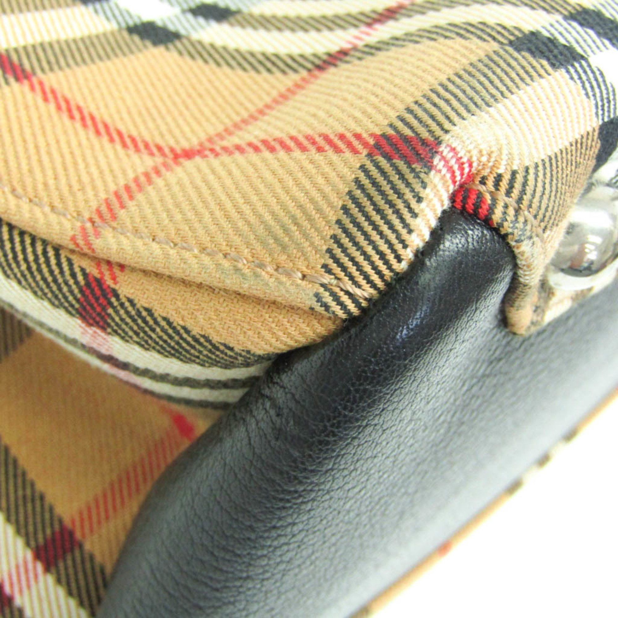 Burberry Nova Check Beige Canvas Tote Bag (Pre-Owned) Size ONE SIZE - 5 Thumbnail