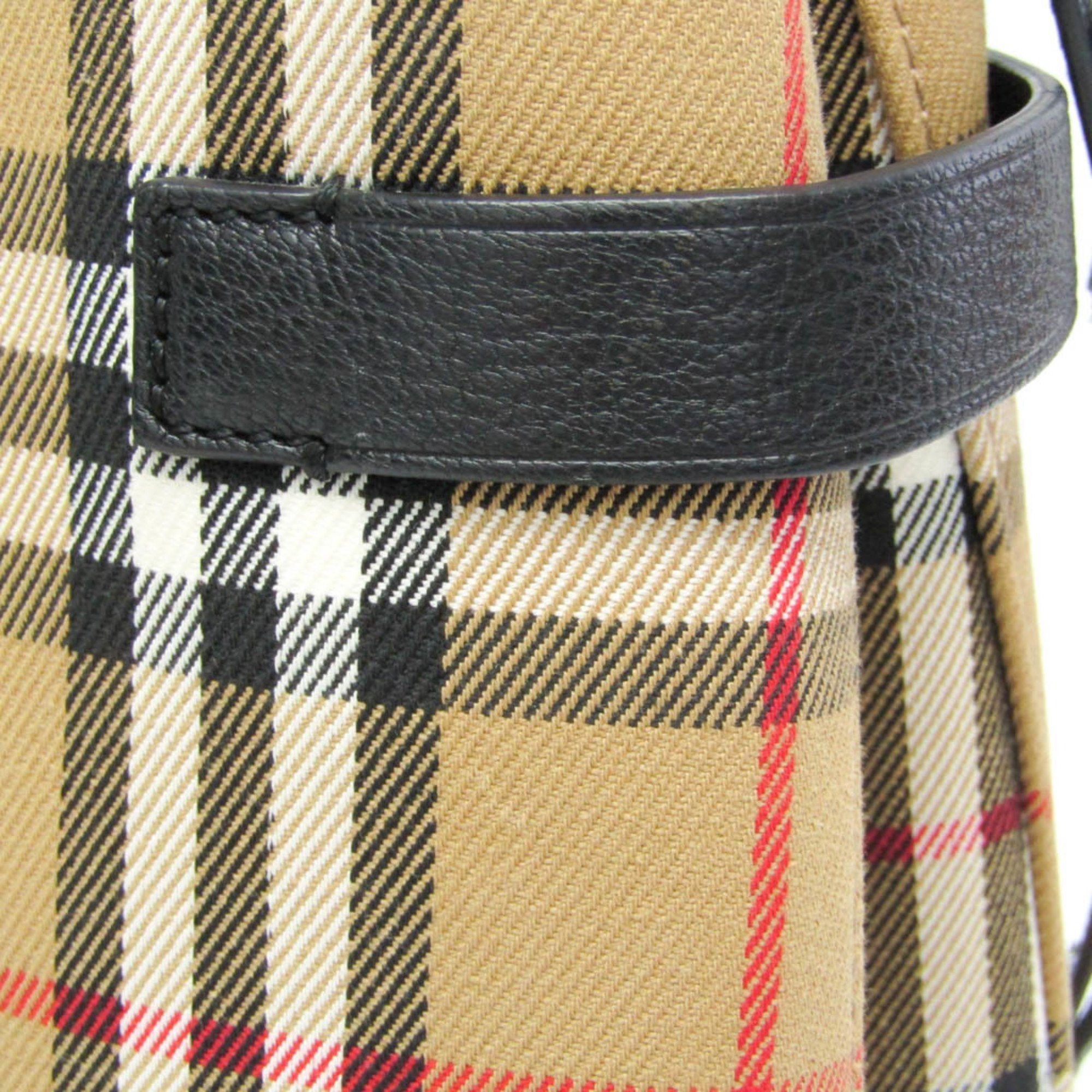 Burberry Nova Check Beige Canvas Tote Bag (Pre-Owned) Size ONE SIZE - 10 Thumbnail