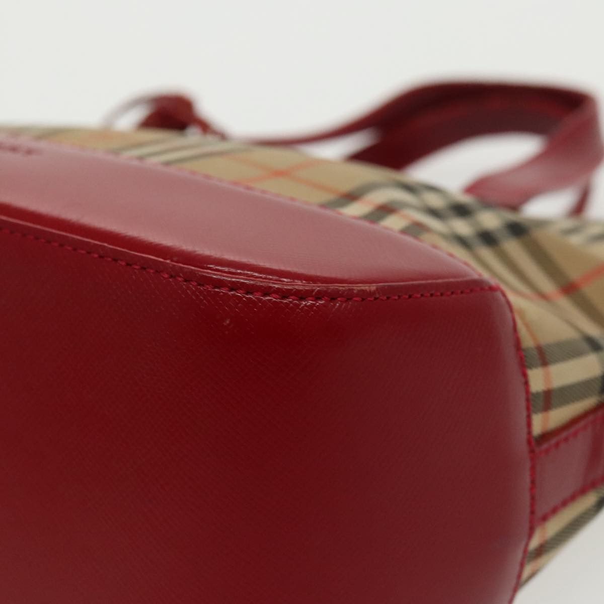 Burberry Nova Check Beige Canvas Handbag (Pre-Owned) Size ONE SIZE - 17 Thumbnail