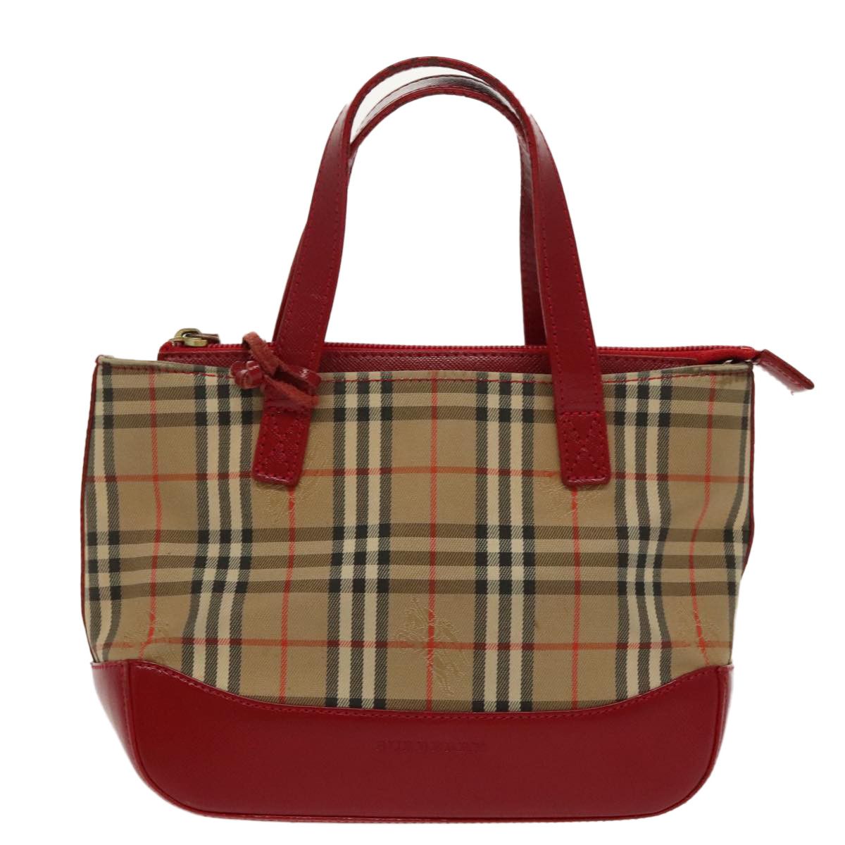Burberry Nova Check Beige Canvas Handbag (Pre-Owned) Size ONE SIZE - 12 Thumbnail