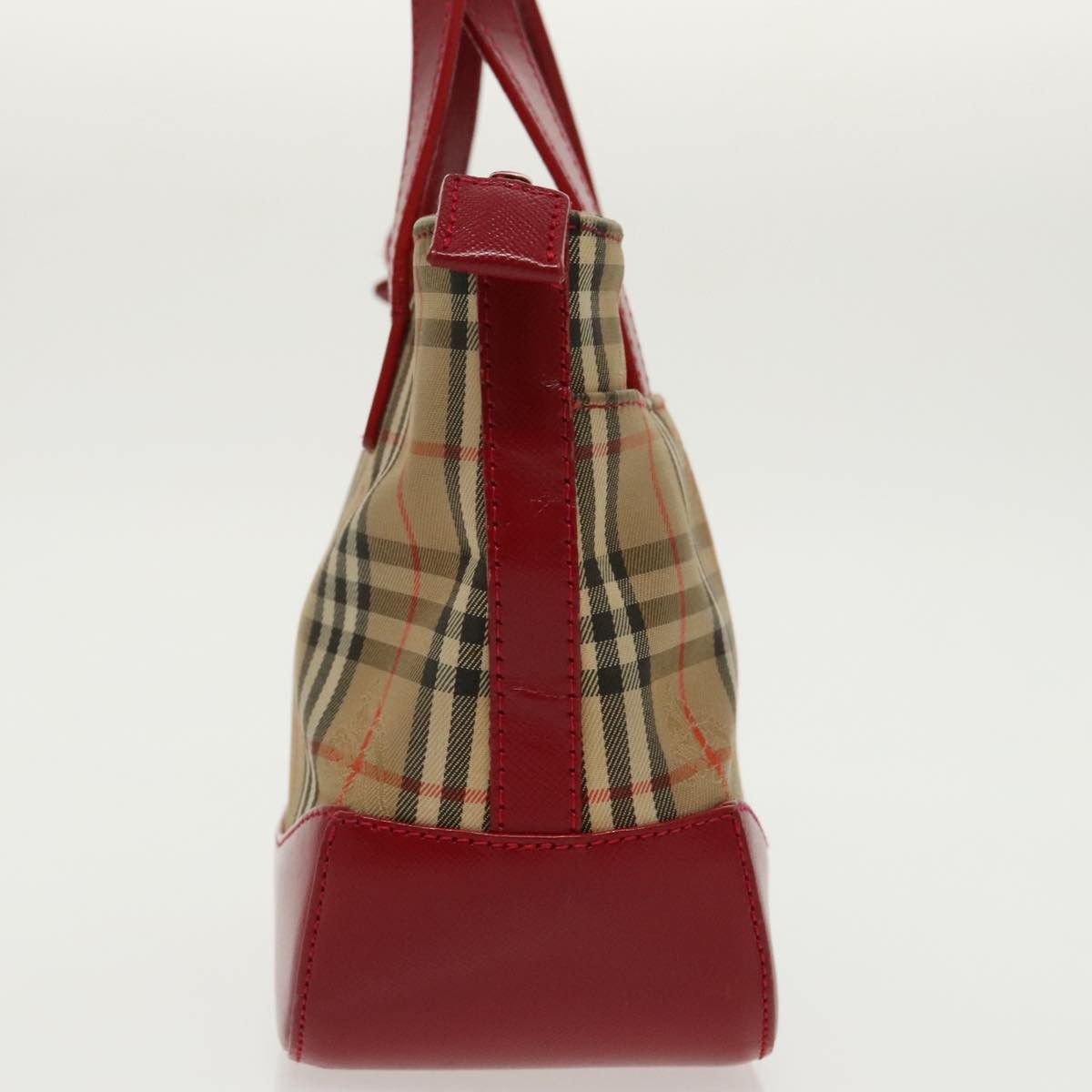 Burberry Nova Check Beige Canvas Handbag (Pre-Owned) Size ONE SIZE - 3 Thumbnail