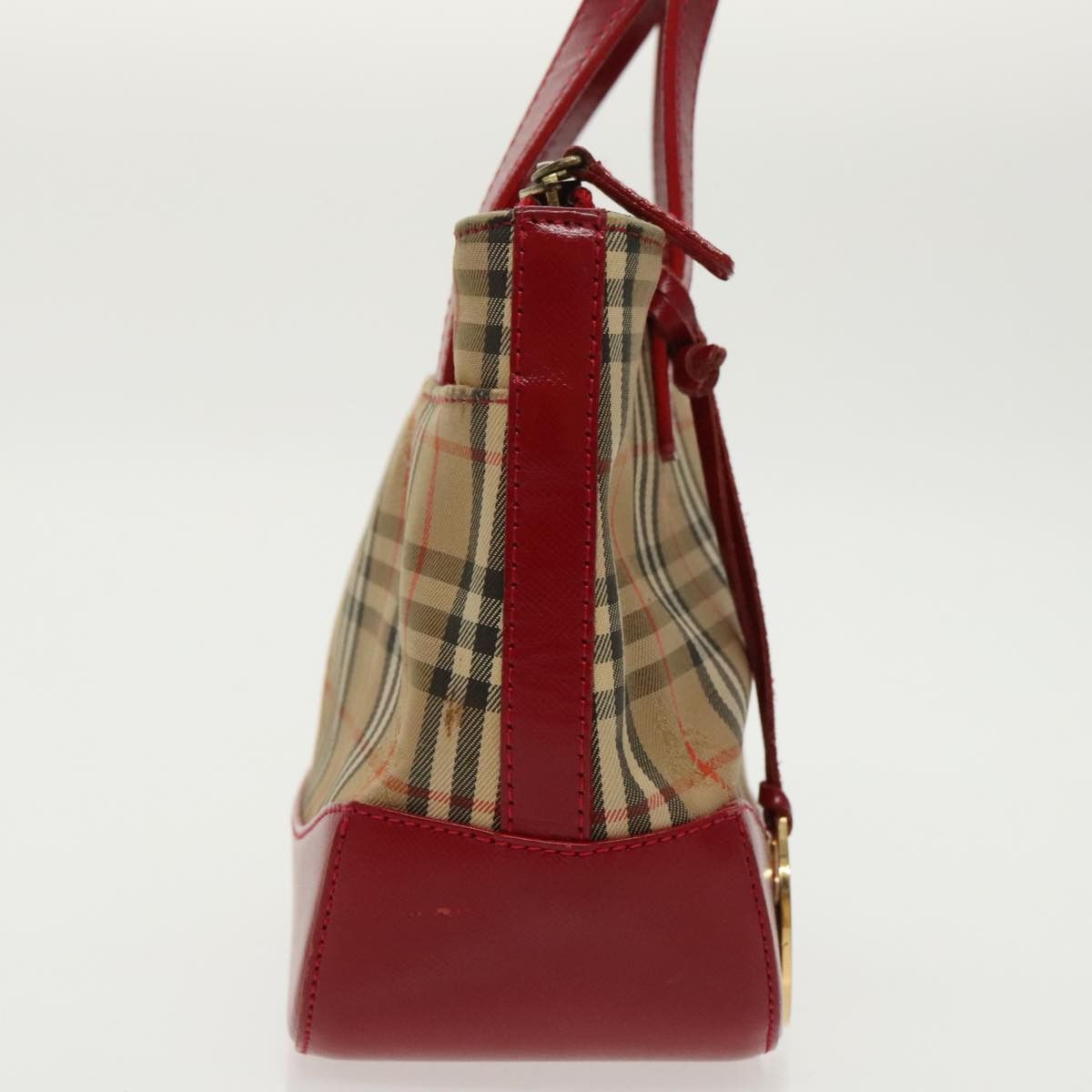 Burberry Nova Check Beige Canvas Handbag (Pre-Owned) Size ONE SIZE - 13 Thumbnail