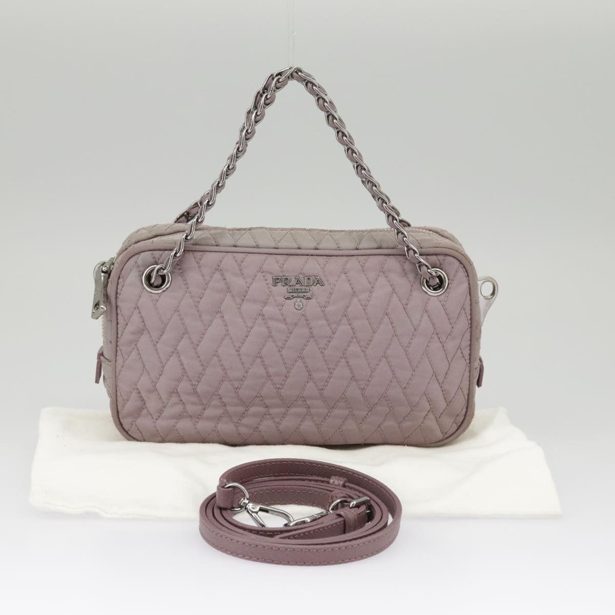 Prada Purple Synthetic Shoulder Bag (Pre-Owned) Size ONE SIZE - 18 Thumbnail