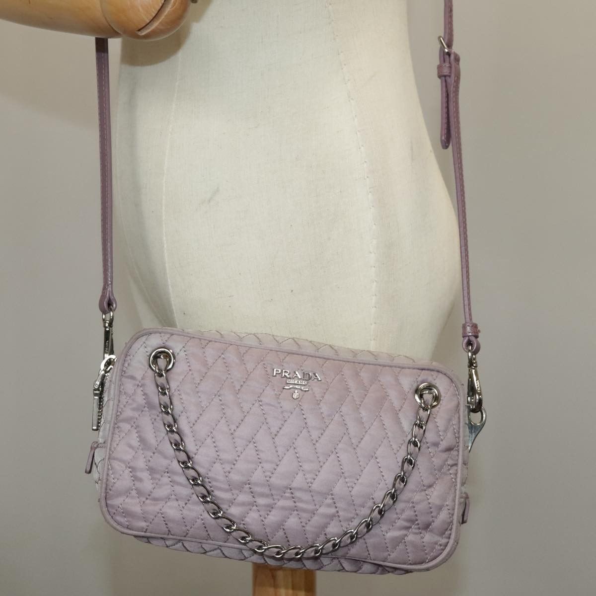Prada Purple Synthetic Shoulder Bag (Pre-Owned) Size ONE SIZE - 19 Thumbnail