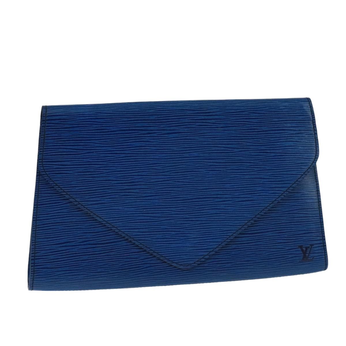Louis Vuitton Art Déco Blue Leather Clutch Bag (Pre-Owned) Size ONE SIZE - 15 Thumbnail