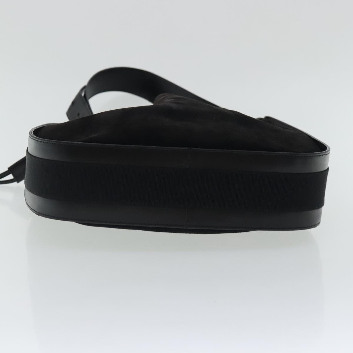 Salvatore Ferragamo Vara Black Suede Shoulder Bag (Pre-Owned) Size ONE SIZE - 20 Thumbnail