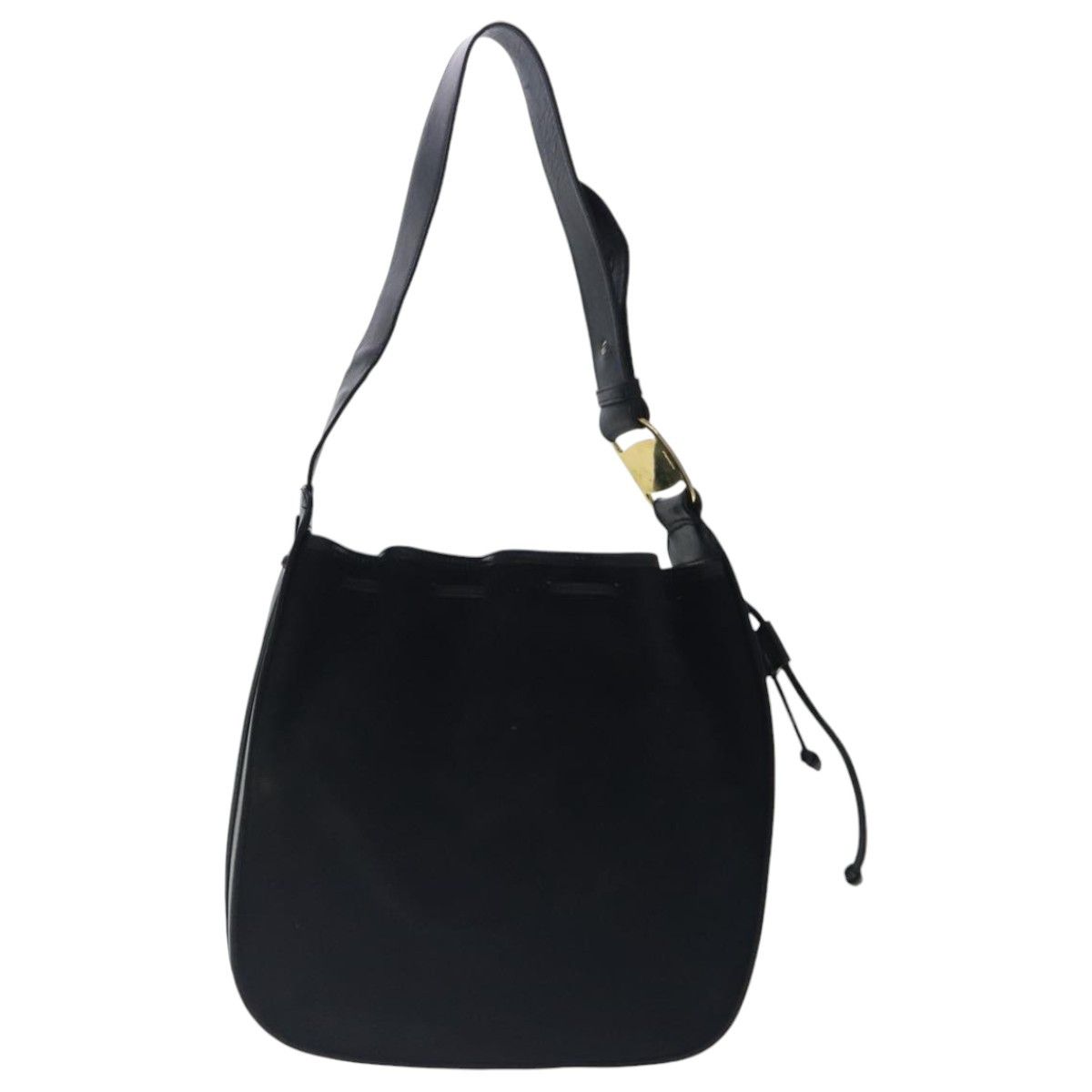 Salvatore Ferragamo Vara Black Suede Shoulder Bag (Pre-Owned) Size ONE SIZE - 3 Thumbnail