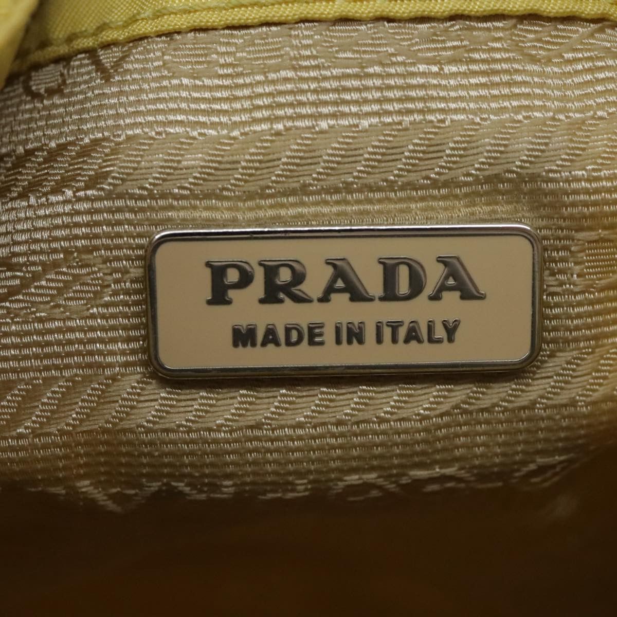Prada Re-Nylon Yellow Synthetic Handbag (Pre-Owned) Size ONE SIZE - 13 Thumbnail