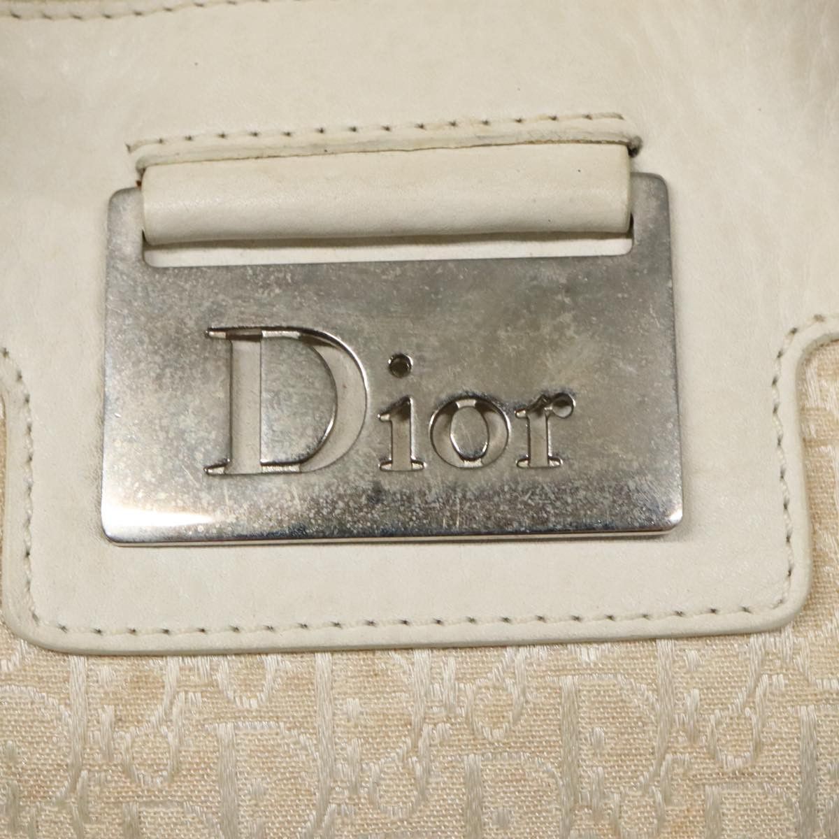 Dior Trotter Beige Canvas Handbag (Pre-Owned) Size ONE SIZE - 14 Thumbnail