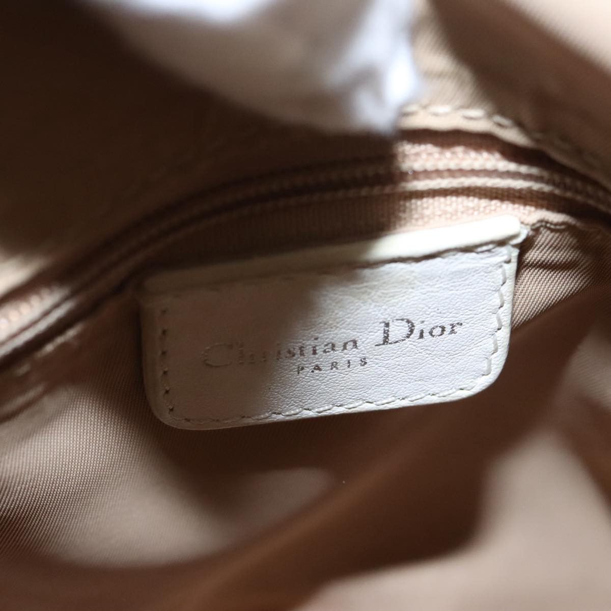 Dior Trotter Beige Canvas Handbag (Pre-Owned) Size ONE SIZE - 16 Thumbnail
