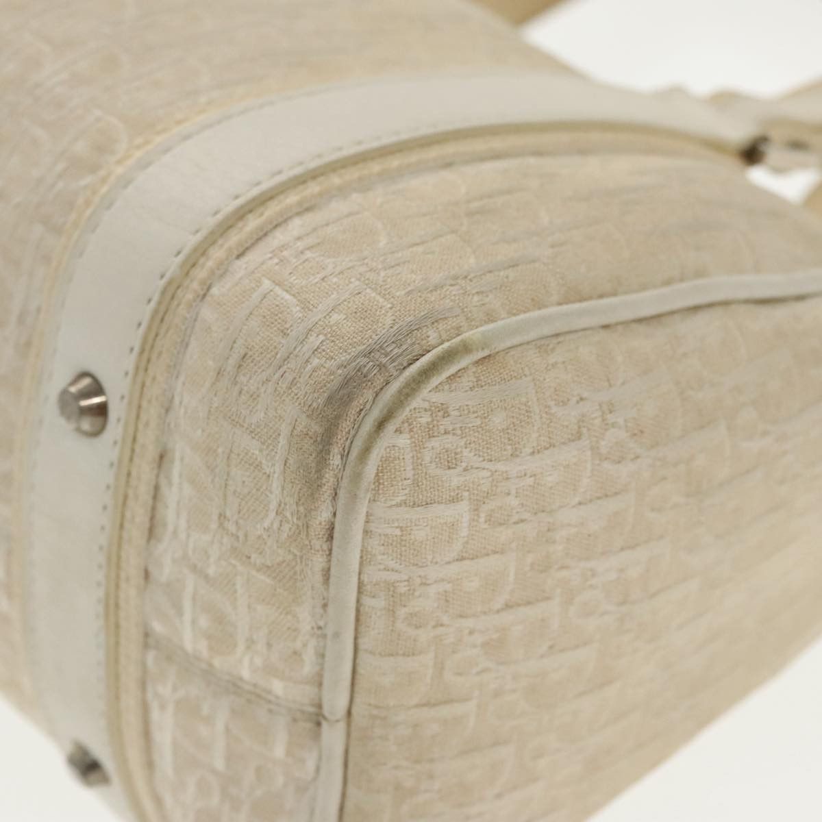 Dior Trotter Beige Canvas Handbag (Pre-Owned) Size ONE SIZE - 13 Thumbnail