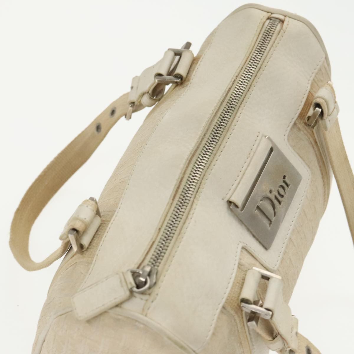 Dior Trotter Beige Canvas Handbag (Pre-Owned) Size ONE SIZE - 6 Thumbnail