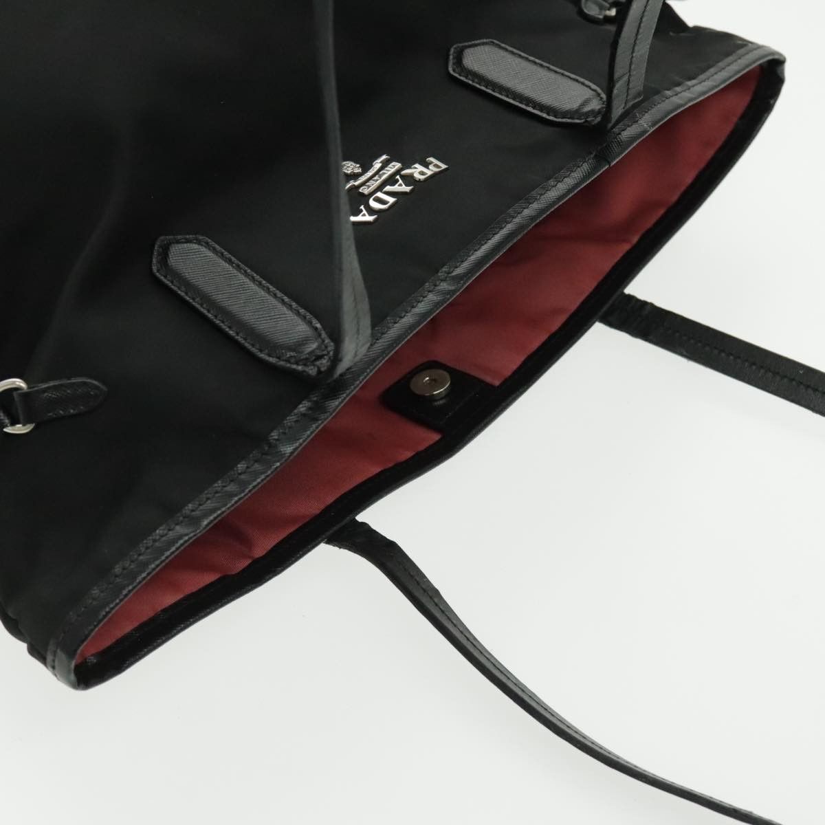 Prada Black Synthetic Tote Bag (Pre-Owned) Size ONE SIZE - 6 Thumbnail