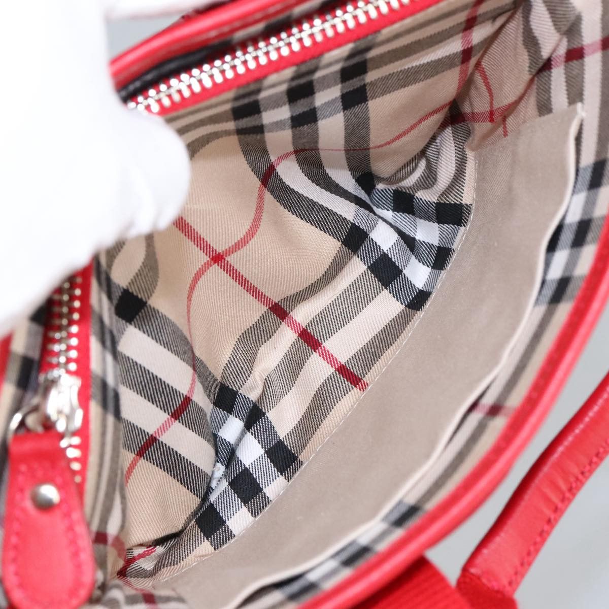 Burberry Black Canvas Handbag (Pre-Owned) Size ONE SIZE - 13 Thumbnail