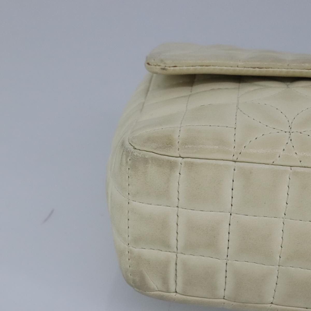Chanel Single Flap Beige Leather Shoulder Bag (Pre-Owned) Size ONE SIZE - 10 Thumbnail