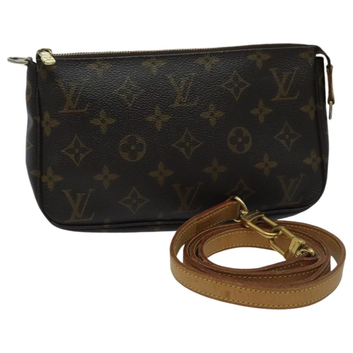 Louis Vuitton Pochette Accessoire Brown Canvas Clutch Bag (Pre-Owned) Size ONE SIZE - 20 Thumbnail