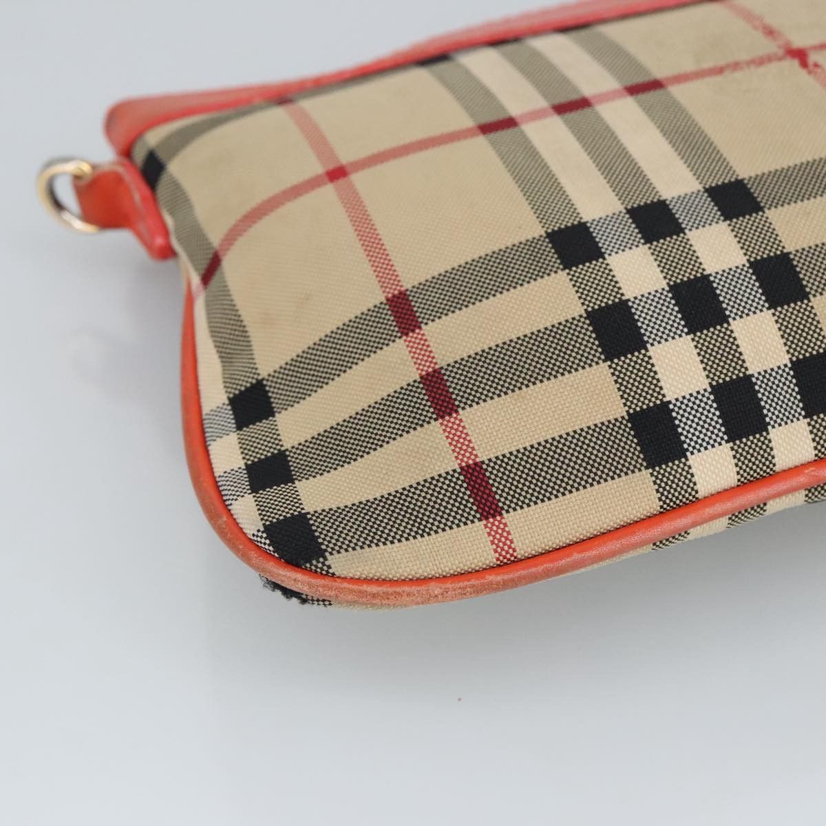 Burberry Haymarket Beige Canvas Shoulder Bag (Pre-Owned) Size ONE SIZE - 11 Thumbnail