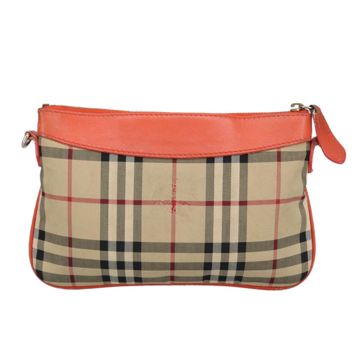 Burberry Haymarket Beige Canvas Shoulder Bag (Pre-Owned) Size ONE SIZE - 3 Thumbnail