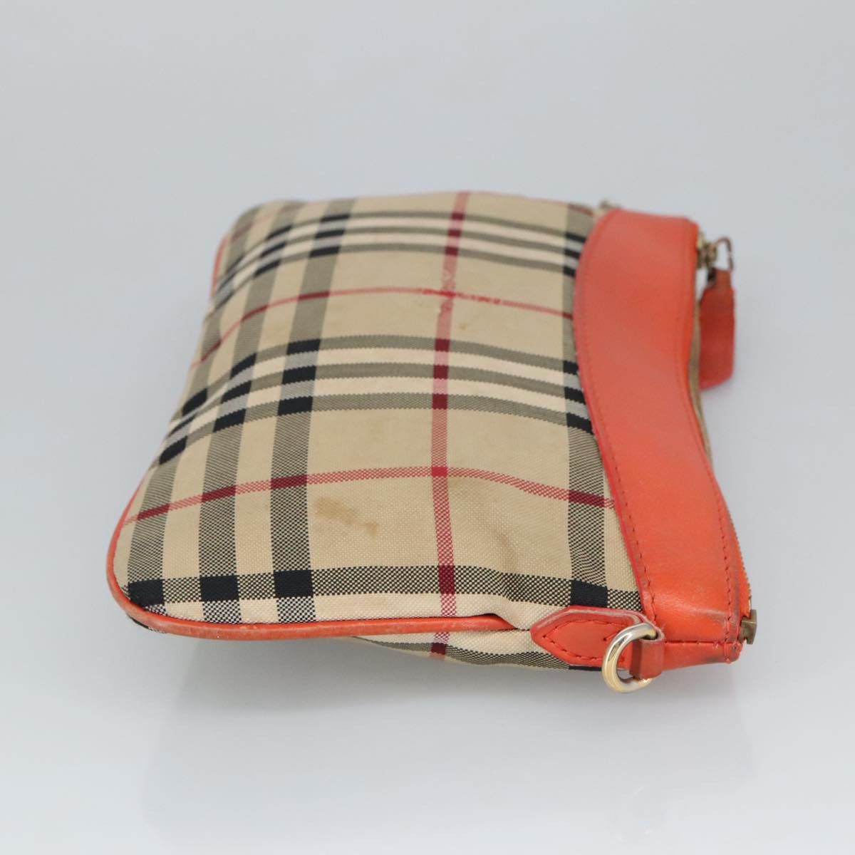 Burberry Haymarket Beige Canvas Shoulder Bag (Pre-Owned) Size ONE SIZE - 4 Thumbnail