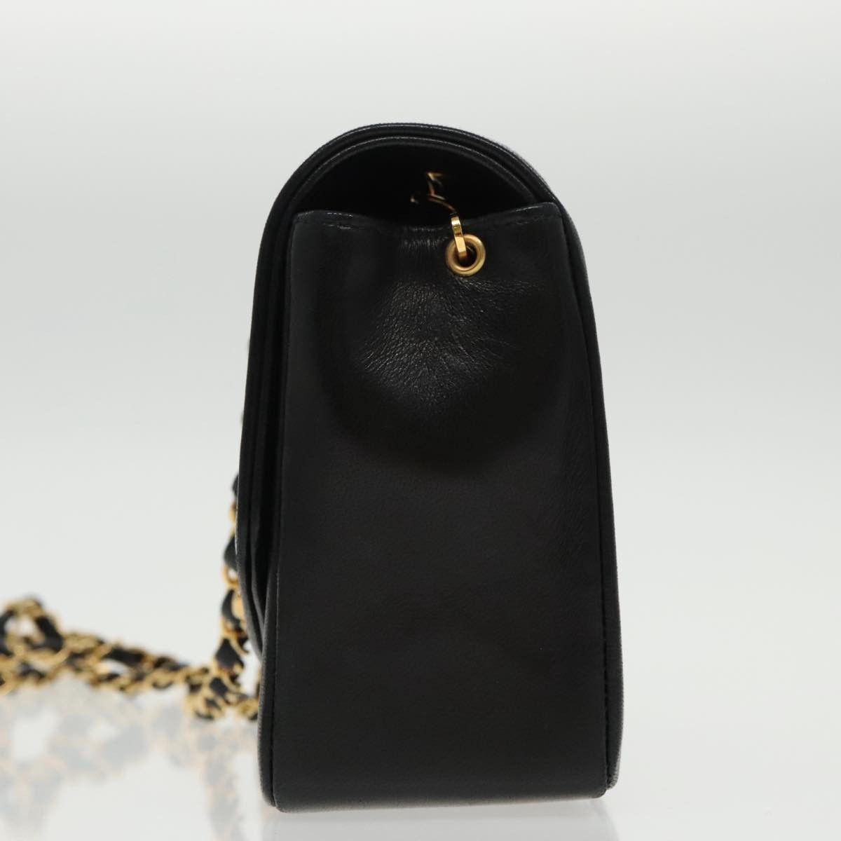 Chanel Diana Black Leather Shoulder Bag (Pre-Owned) Size ONE SIZE - 3 Thumbnail