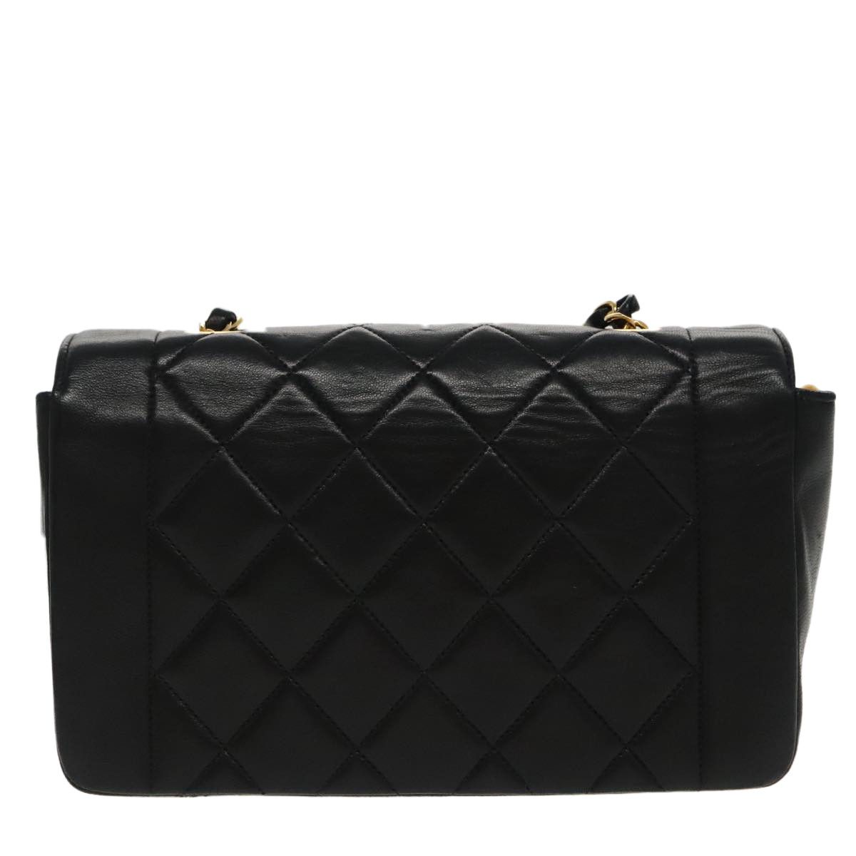 Chanel Diana Black Leather Shoulder Bag (Pre-Owned) Size ONE SIZE - 2 Thumbnail
