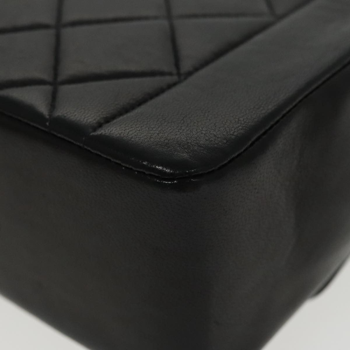Chanel Diana Black Leather Shoulder Bag (Pre-Owned) Size ONE SIZE - 10 Thumbnail