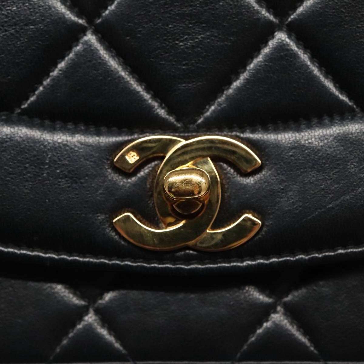 Chanel Diana Black Leather Shoulder Bag (Pre-Owned) Size ONE SIZE - 12 Thumbnail