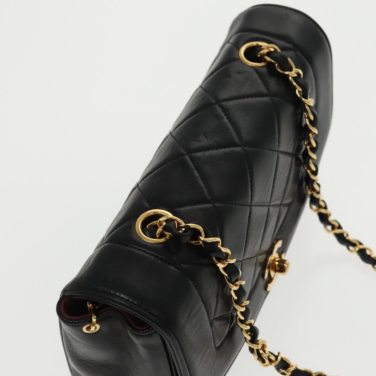 Chanel Diana Black Leather Shoulder Bag (Pre-Owned) Size ONE SIZE - 18 Thumbnail