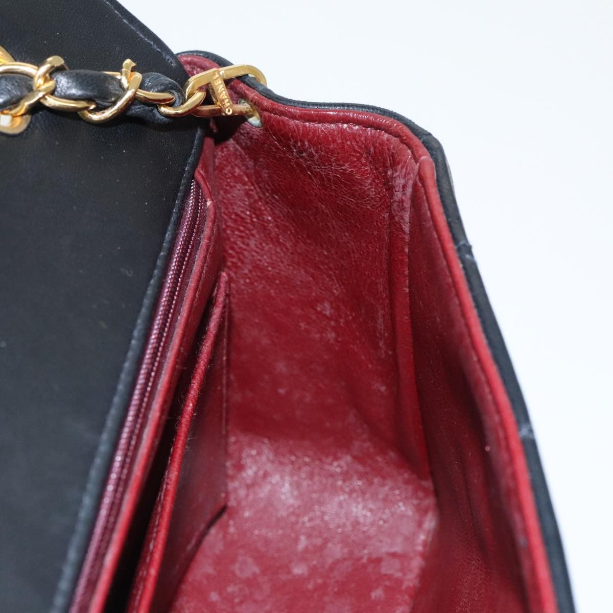 Chanel Diana Black Leather Shoulder Bag (Pre-Owned) Size ONE SIZE - 11 Thumbnail