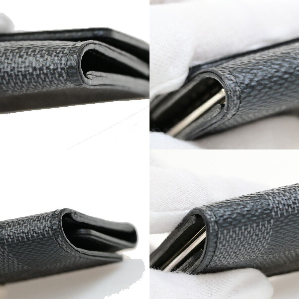Louis Vuitton Multiclés Black Canvas Wallet (Pre-Owned) Size ONE SIZE - 7 Thumbnail
