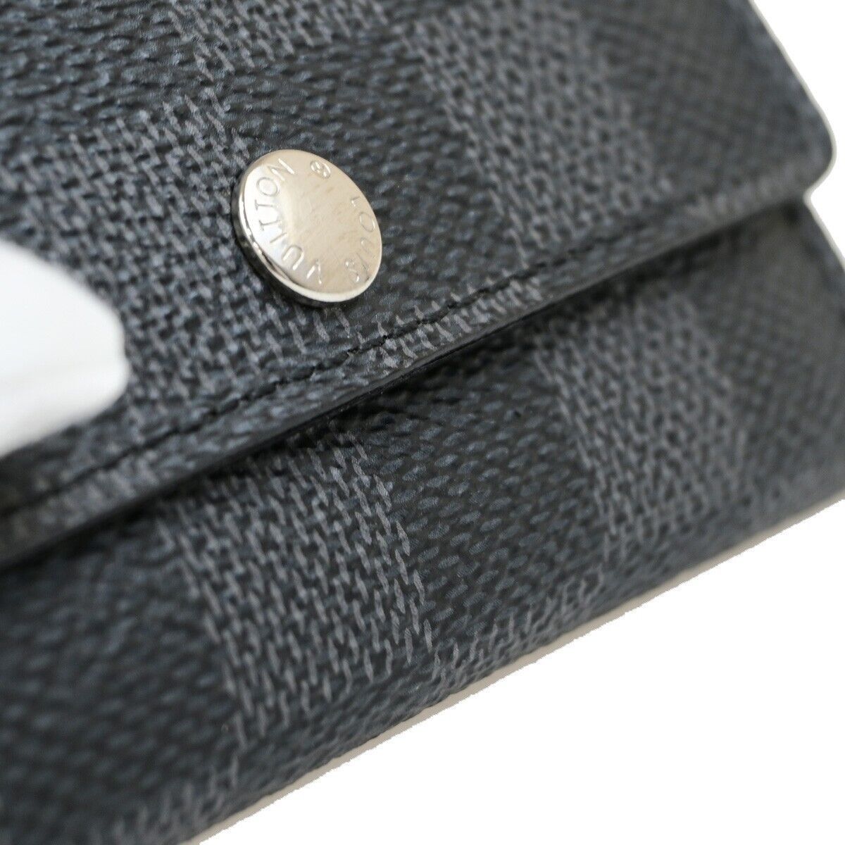Louis Vuitton Multiclés Black Canvas Wallet (Pre-Owned) Size ONE SIZE - 8 Thumbnail