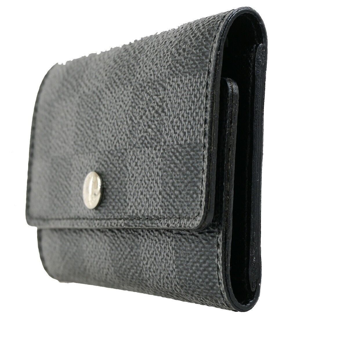 Louis Vuitton Multiclés Black Canvas Wallet (Pre-Owned) Size ONE SIZE - 3 Thumbnail