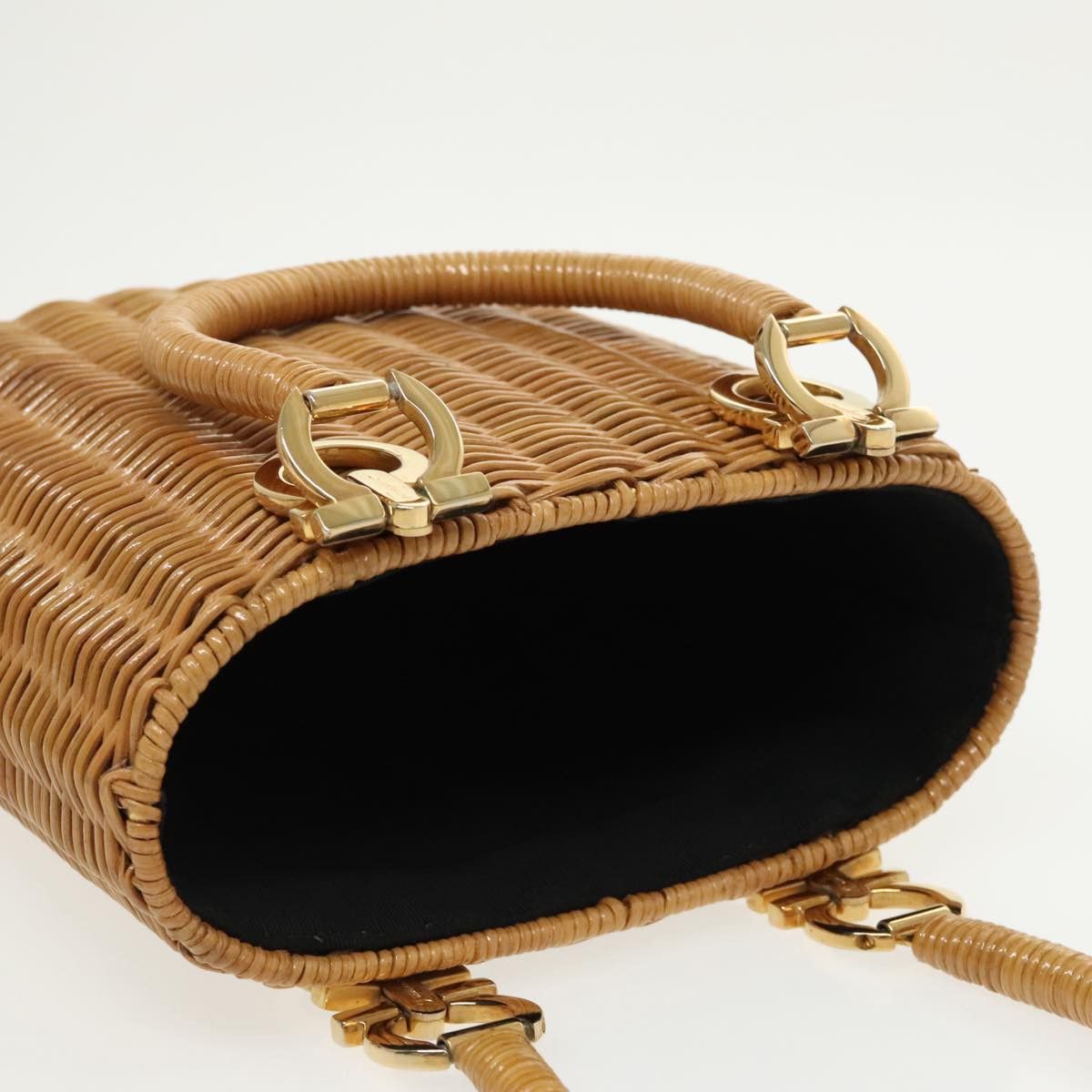 Salvatore Ferragamo Gancini Beige Synthetic Handbag (Pre-Owned) Size ONE SIZE - 16 Thumbnail