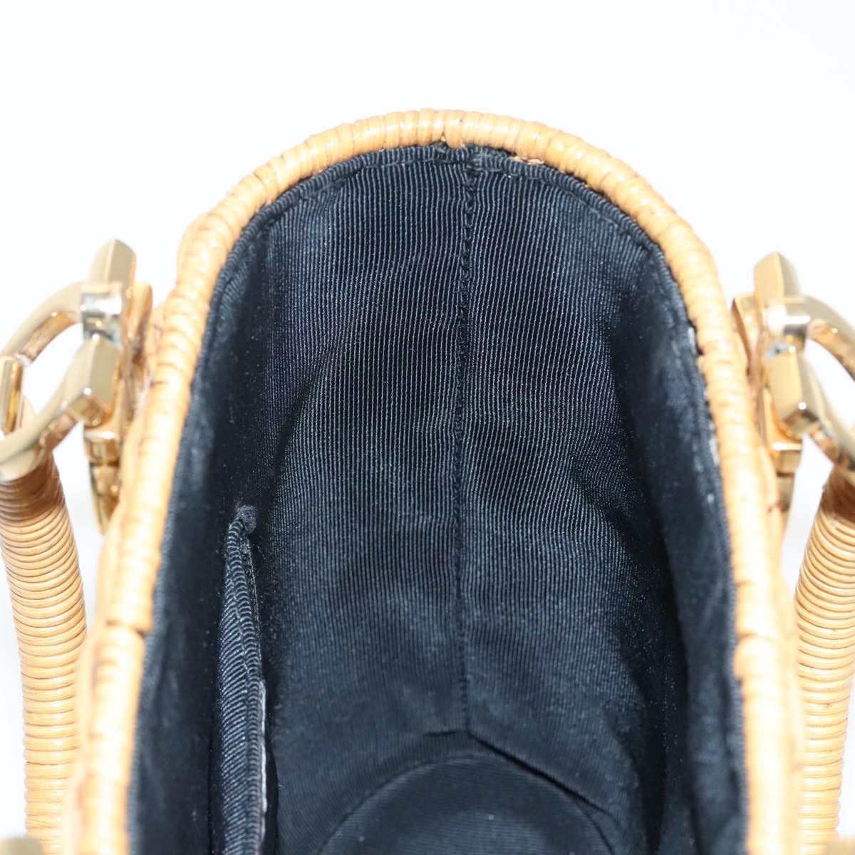 Salvatore Ferragamo Gancini Beige Synthetic Handbag (Pre-Owned) Size ONE SIZE - 19 Thumbnail