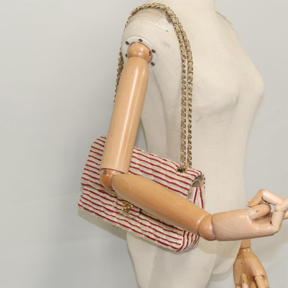 Chanel Timeless Beige Canvas Shoulder Bag (Pre-Owned) Size ONE SIZE - 17 Thumbnail