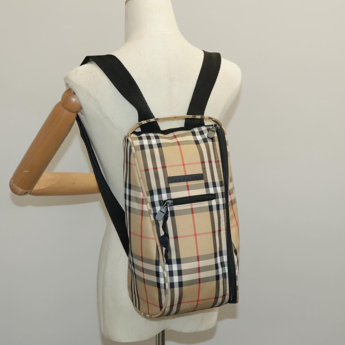 Burberry Nova Check Beige Canvas Backpack Bag (Pre-Owned) Size ONE SIZE - 15 Thumbnail