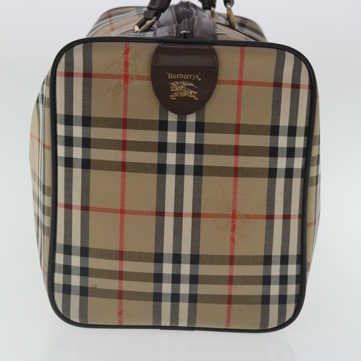 Burberry Nova Check Beige Canvas Travel Bag (Pre-Owned) Size ONE SIZE - 4 Thumbnail