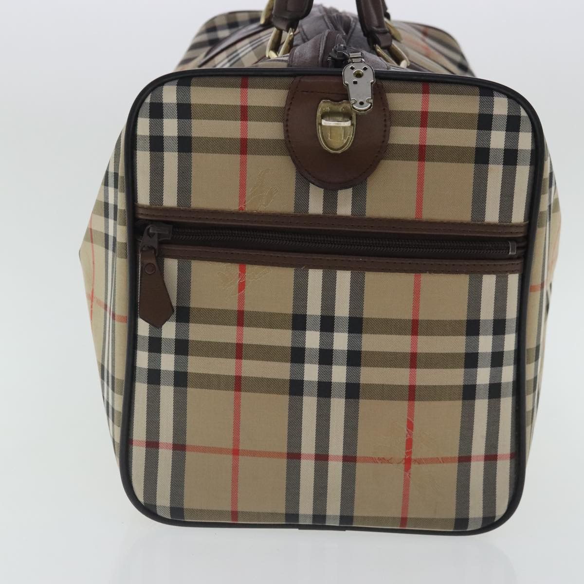 Burberry Nova Check Beige Canvas Travel Bag (Pre-Owned) Size ONE SIZE - 3 Thumbnail