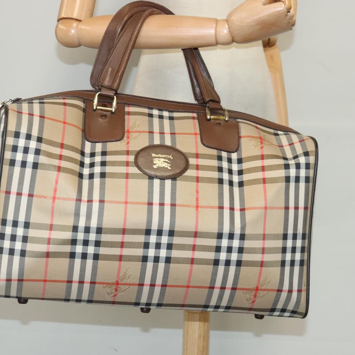 Burberry Nova Check Beige Canvas Travel Bag (Pre-Owned) Size ONE SIZE - 15 Thumbnail