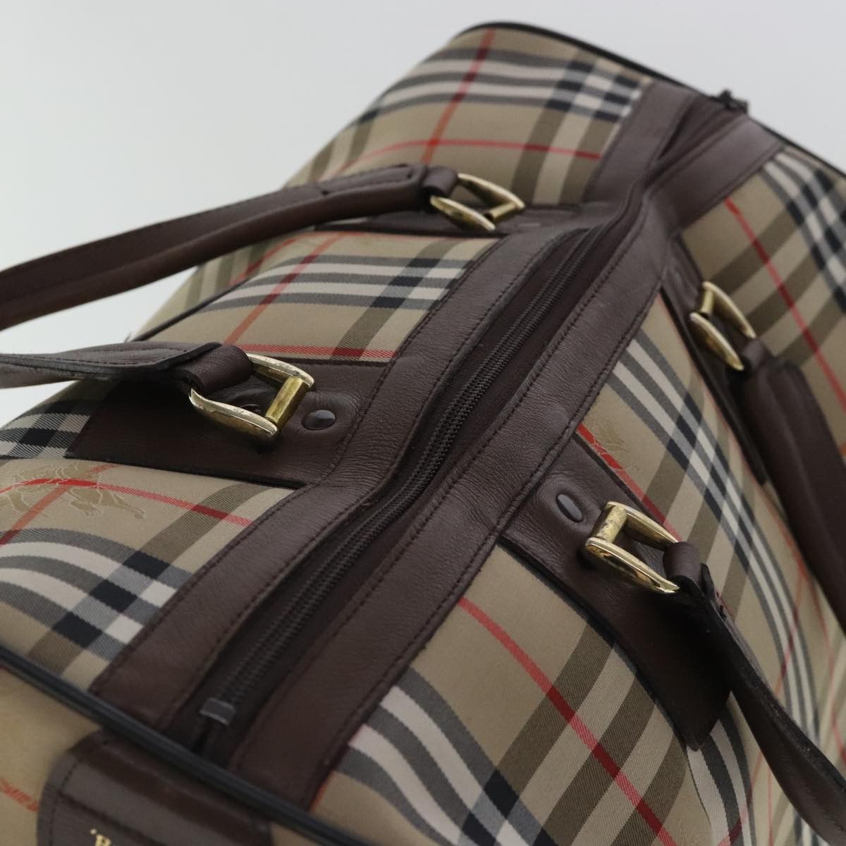 Burberry Nova Check Beige Canvas Travel Bag (Pre-Owned) Size ONE SIZE - 16 Thumbnail