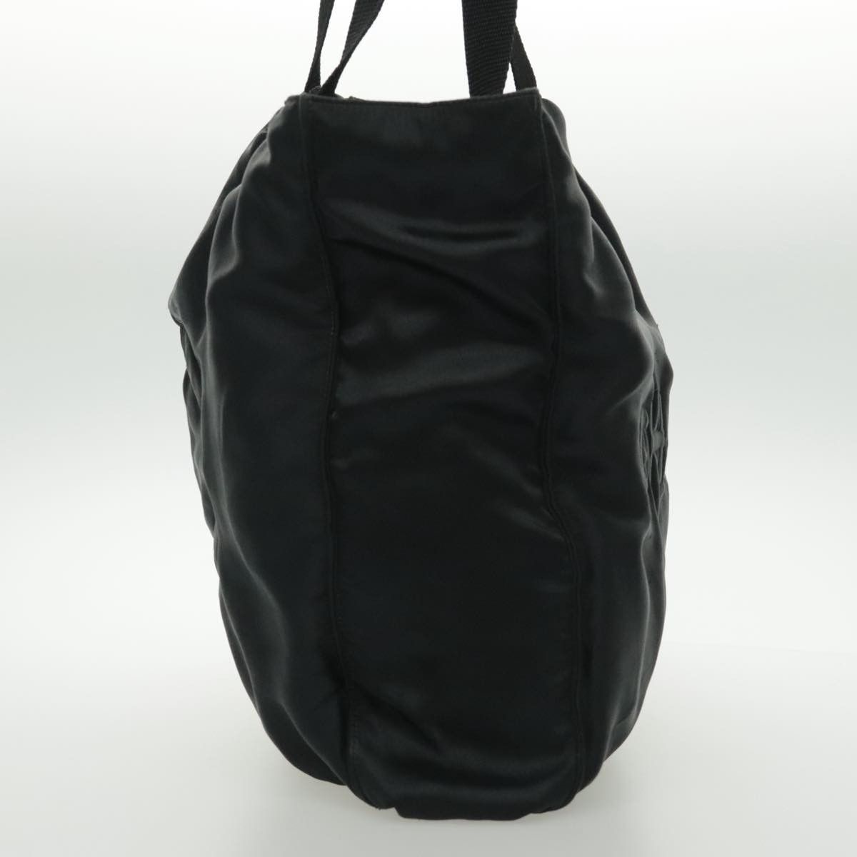 Chanel Cc Black Silk Tote Bag (Pre-Owned) Size ONE SIZE - 3 Thumbnail