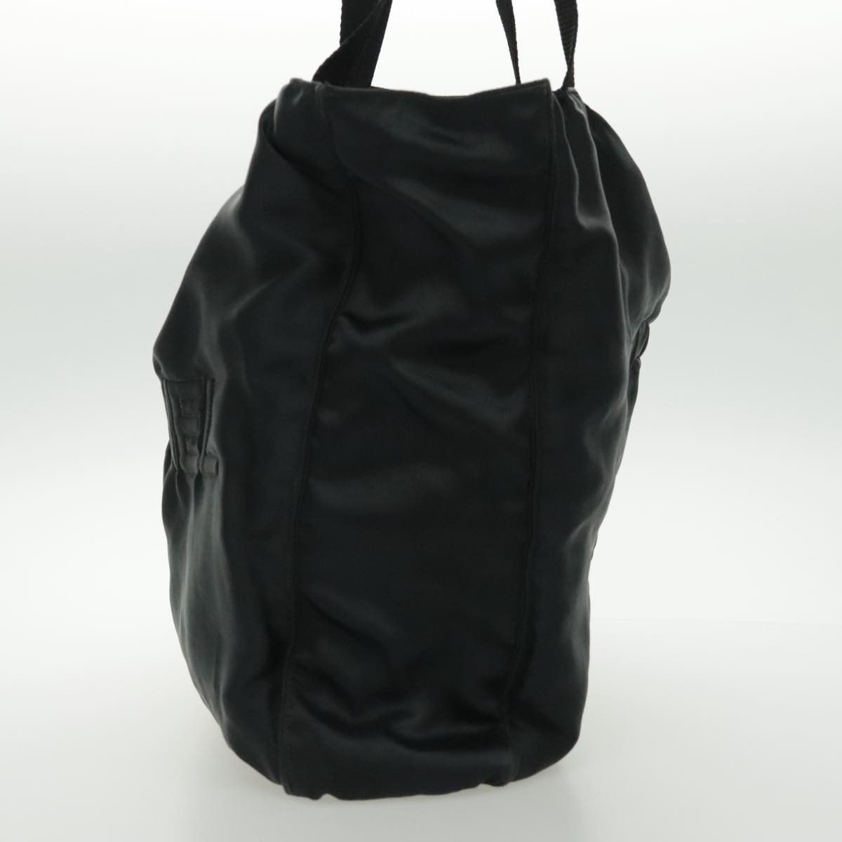 Chanel Cc Black Silk Tote Bag (Pre-Owned) Size ONE SIZE - 4 Thumbnail