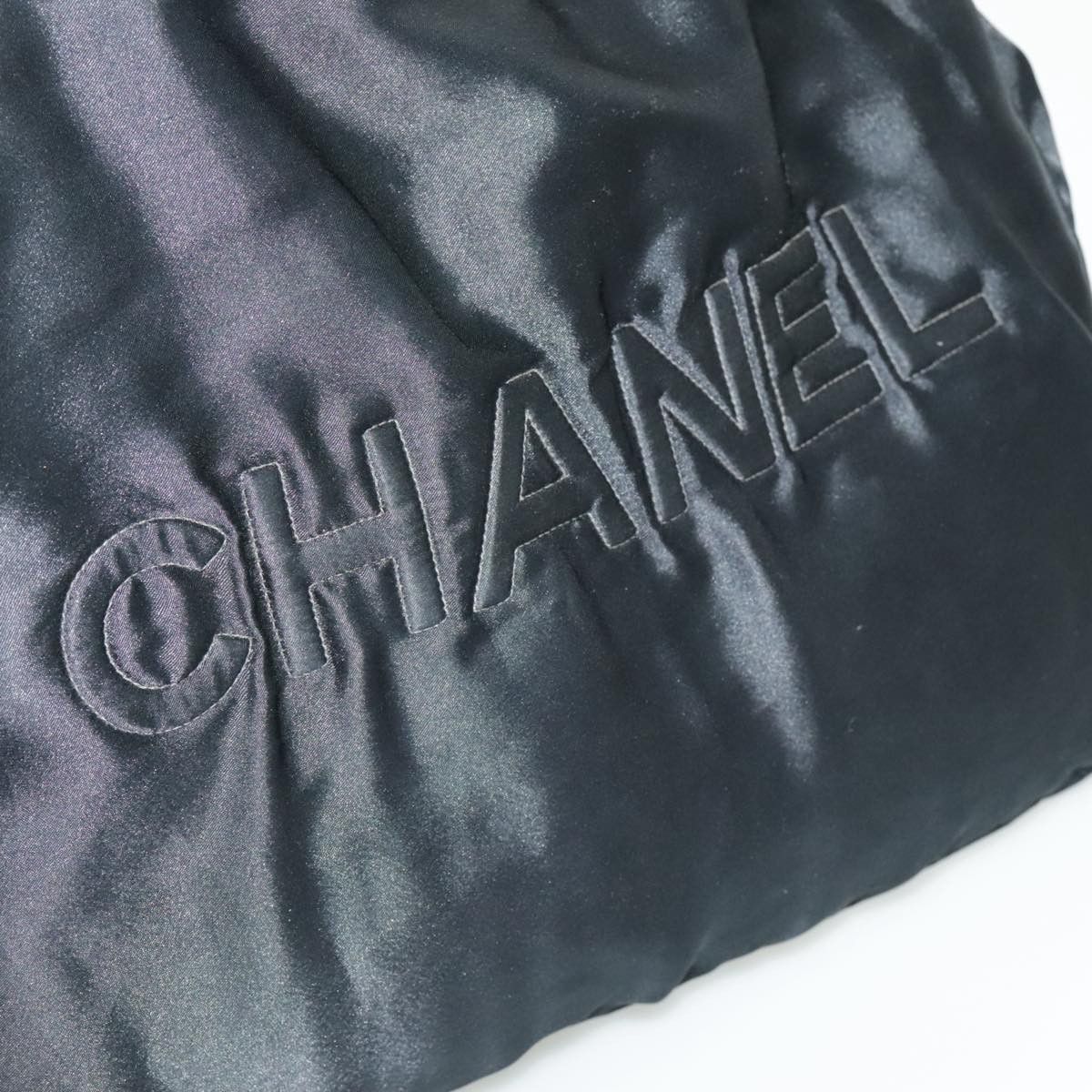 Chanel Cc Black Silk Tote Bag (Pre-Owned) Size ONE SIZE - 15 Thumbnail