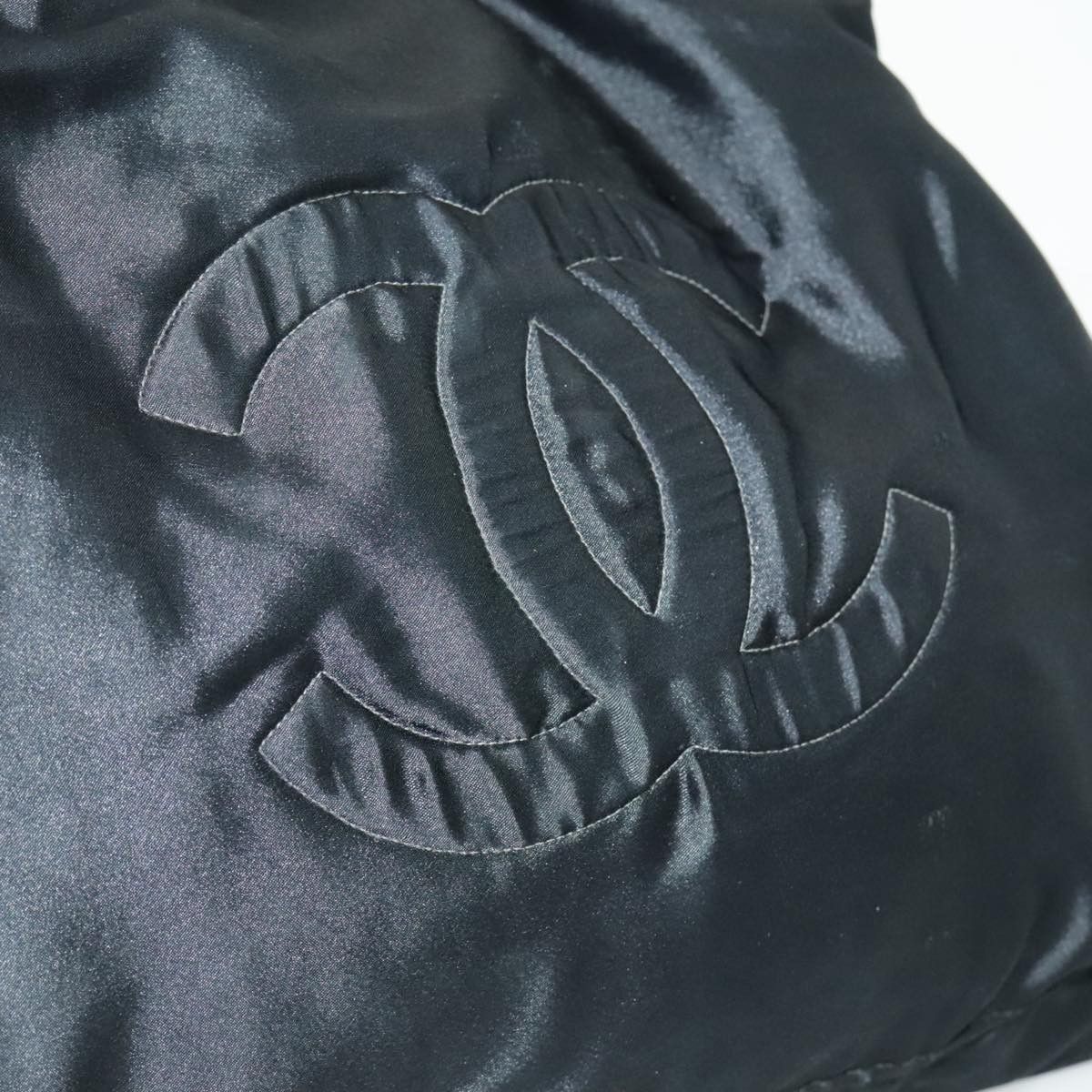 Chanel Cc Black Silk Tote Bag (Pre-Owned) Size ONE SIZE - 14 Thumbnail