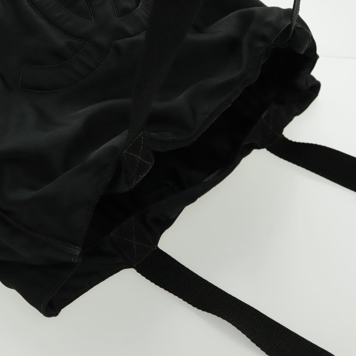 Chanel Cc Black Silk Tote Bag (Pre-Owned) Size ONE SIZE - 5 Thumbnail