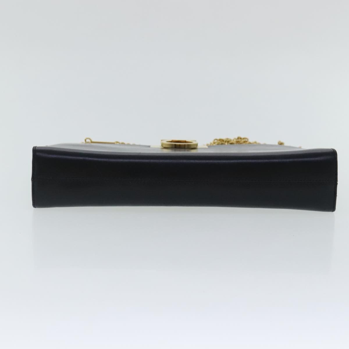 Salvatore Ferragamo Gancini Black Leather Shoulder Bag (Pre-Owned) Size ONE SIZE - 18 Thumbnail