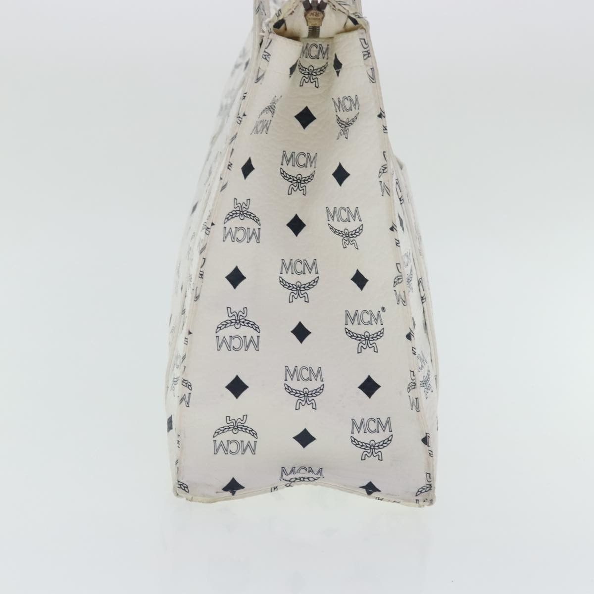 MCM Visetos White Canvas Tote Bag (Pre-Owned) Size ONE SIZE - 3 Thumbnail