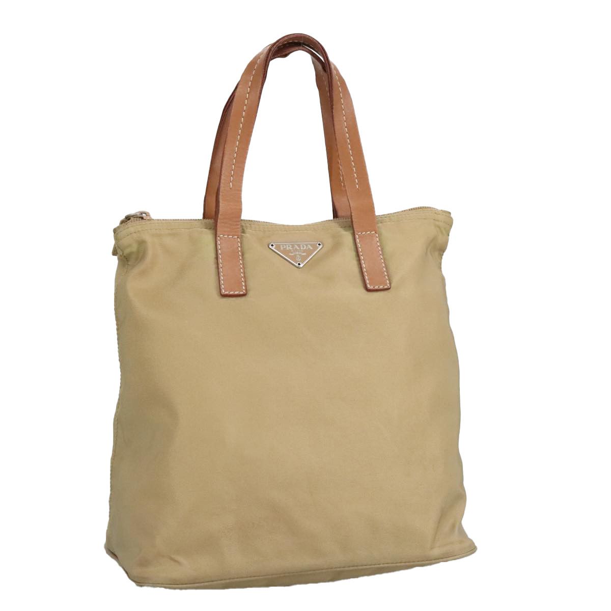 Prada Re-Nylon Beige Synthetic Handbag (Pre-Owned) Size ONE SIZE - 17 Thumbnail